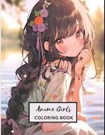 Anime Girls Coloring Book