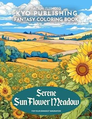 Flower Coloring book Serene SunFlower Meadow: Bask in the Sunshine - 40 High-Quality Illustrations of Sunflowers and Nature's Beauty