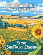 Flower Coloring book Serene SunFlower Meadow: Bask in the Sunshine - 40 High-Quality Illustrations of Sunflowers and Nature's Beauty 