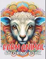 Farm Animal Mandala Coloring Book: 100+ New and Exciting Designs Suitable for All Ages 