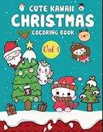 Cute Kawaii Christmas Coloring Book Vol 1