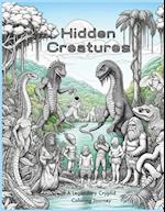 Hidden Creatures: A Legendary Cryptid Coloring Journey 