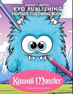 Kawaii Coloring book Kawaii Monster: Coloring Monstrously Cute - 40+ High-Quality Illustrations of Kawaii Monsters 