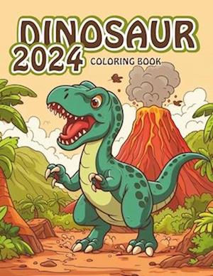 2024 Dinosaur Coloring Book for Kids: A Fun and Easy with A Dinosaur Coloring Adventure, Realistic Illustrations for Boys & Girls