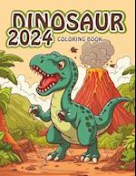 2024 Dinosaur Coloring Book for Kids: A Fun and Easy with A Dinosaur Coloring Adventure, Realistic Illustrations for Boys & Girls 