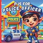 P Is For Police Officer: A Fun A to Z ABC Alphabet Picture Book Featuring Cops Car, Station, Motorcycle, Dog, Detective And Many More For Kids, Toddle