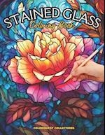 Stained Glass Coloring Book: Floral Fantasy in Glass 