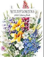 Wildflowers Adult Coloring Book