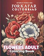 Flowers Adult Coloring Book