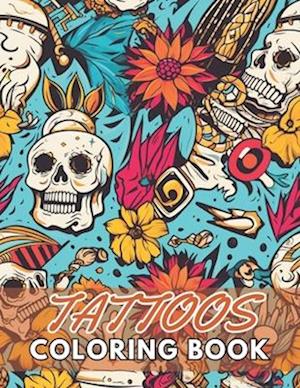 Tattoos Coloring Book for Adults