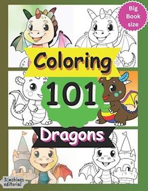 Coloring 101 Dragons: Coloring Book for kids