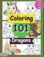 Coloring 101 Dragons: Coloring Book for kids 