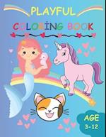 Kids Coloring Book: Mermaids, Unicorns, Animals, Flowers, Girls, Boys, Space, Astronaut, Dinosaurs, Monsters, Sea Animals: Mixed Coloring Book for Kid