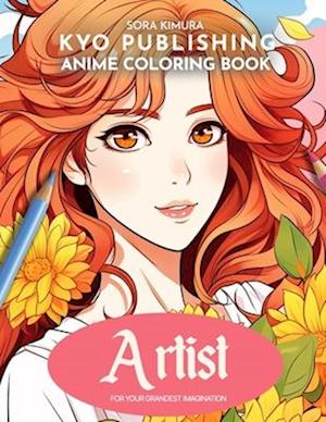 Anime Coloring book Artist: Canvas of Creativity - 40 High-Quality Manga Illustrations