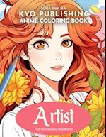 Anime Coloring book Artist: Canvas of Creativity - 40 High-Quality Manga Illustrations 