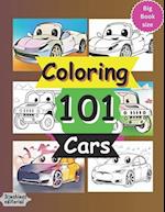 Coloring 101 Cars : Coloring book for kids activities 
