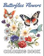 Butterflies and Flowers Coloring Book: 100+ Unique and Beautiful Designs 