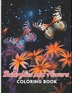 Butterflies and Flowers Coloring Book: New and Exciting Designs 