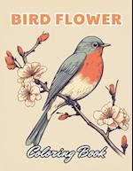 Bird and Flower Coloring Book for Adult