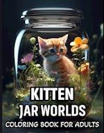 Kitten Jar World Coloring Book For Adults