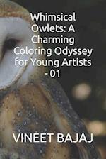 Whimsical Owlets: A Charming Coloring Odyssey for Young Artists - 01 