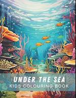 Under the Sea: Easy Kids Coloring Book with 50 Large Scale and Easy to Color Illustrations 