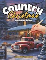 Country Christmas Coloring Book: A Festive Winter Wonderland 