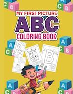 My First Picture ABC Coloring Book: This coloring book is designed for boys and girls with alphabets featuring various colorful animals, birds, vehicl