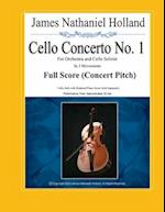 Cello Concerto No. 1: for Orchestra and Cello Soloist, Full Score (Concert Pitch) 