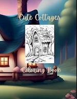Cute Cottages Coloring Book 