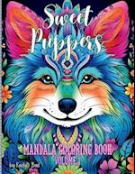 Sweet Puppers Mandala Coloring Book Volume 1 