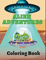 Alien Adventures Coloring Book 