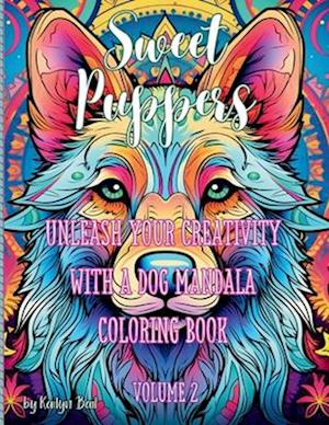 Sweet Puppers Mandala Coloring Book Volume 2