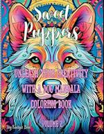 Sweet Puppers Mandala Coloring Book Volume 2 