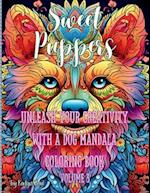 Sweet Puppers Mandala Coloring Book Volume 3 