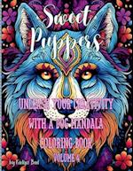 Sweet Puppers Mandala Coloring Book Volume 4 