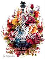 Roses and Guitars Coloring Book 