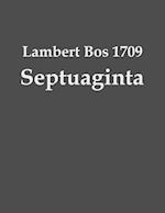 Lambert Bos 1709 Septuaginta