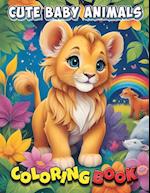 Cute Baby Animals Coloring Book