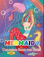 Mermaid Coloring Book For Girls 2