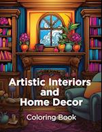 Artistic Interiors and Home Decor: Coloring Book 