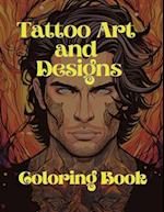 Tattoo Art and Designs: Coloring Book 