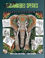 Top 20 Endangered Species Mandala Coloring Book