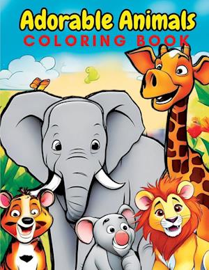 Adorable Animals Coloring Book for Kids