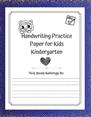 Handwriting Practice Paper for kids Kindergarten