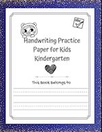 Handwriting Practice Paper for kids Kindergarten