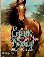 Equine Beauty Realistic Coloring Book