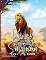 Kings of the Savanna Realistic Lion Coloring Book