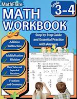 MathFlare - Math Workbook 3rd and 4th Grade