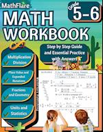 MathFlare - Math Workbook 5th and 6th Grade